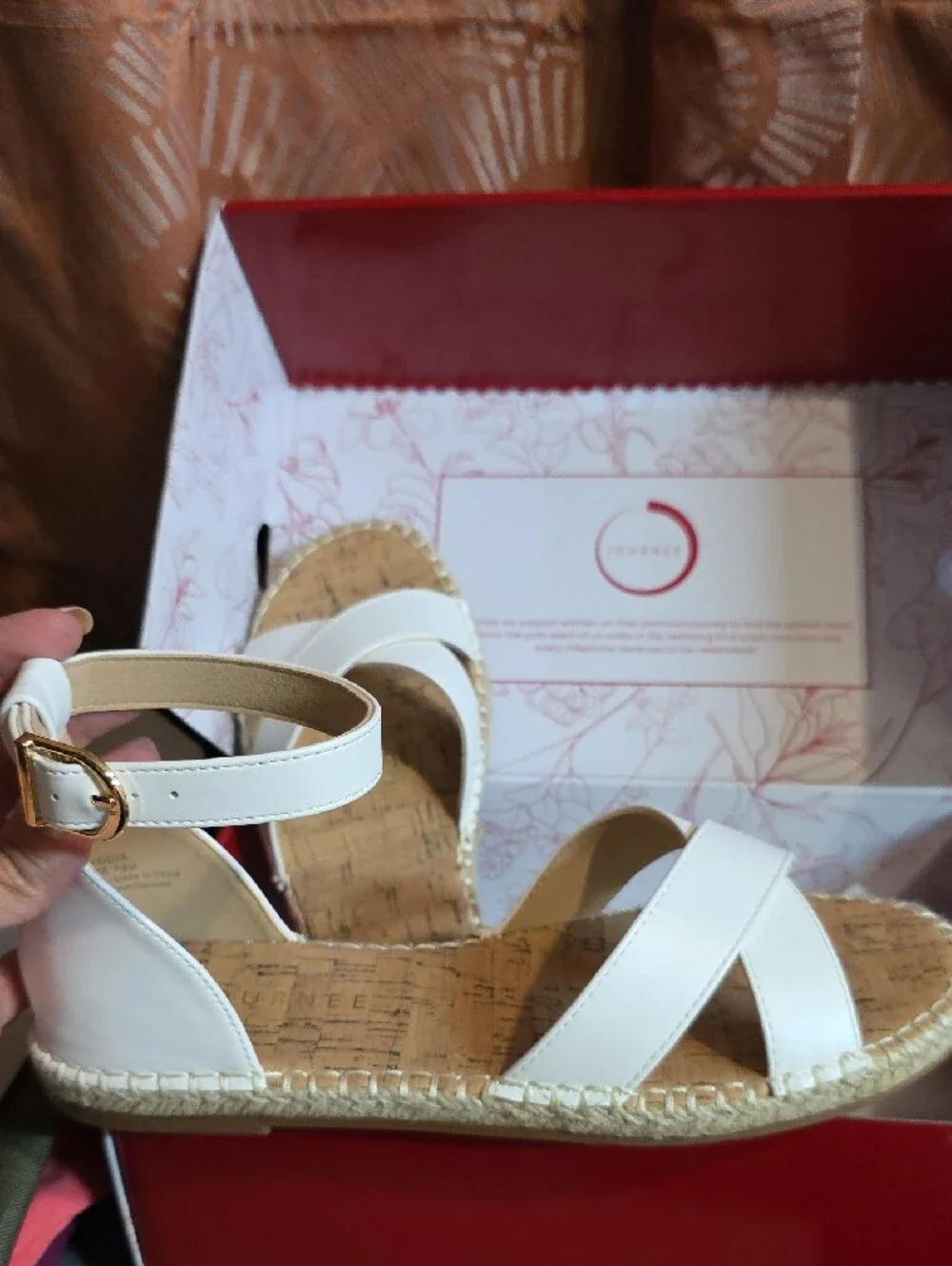Journee Collection white espadrille